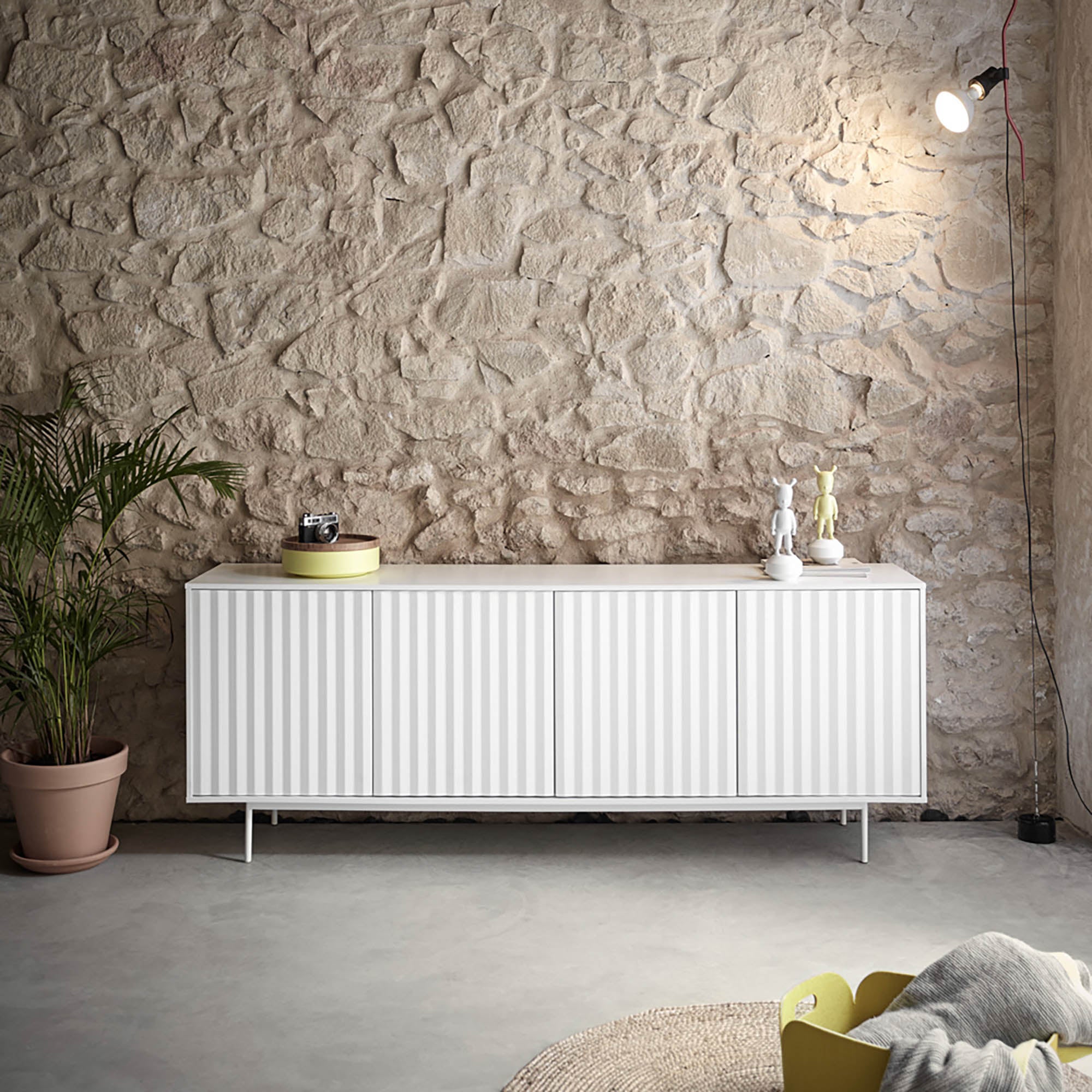 Sideboard Sierra 4D/3Inner Drawer White