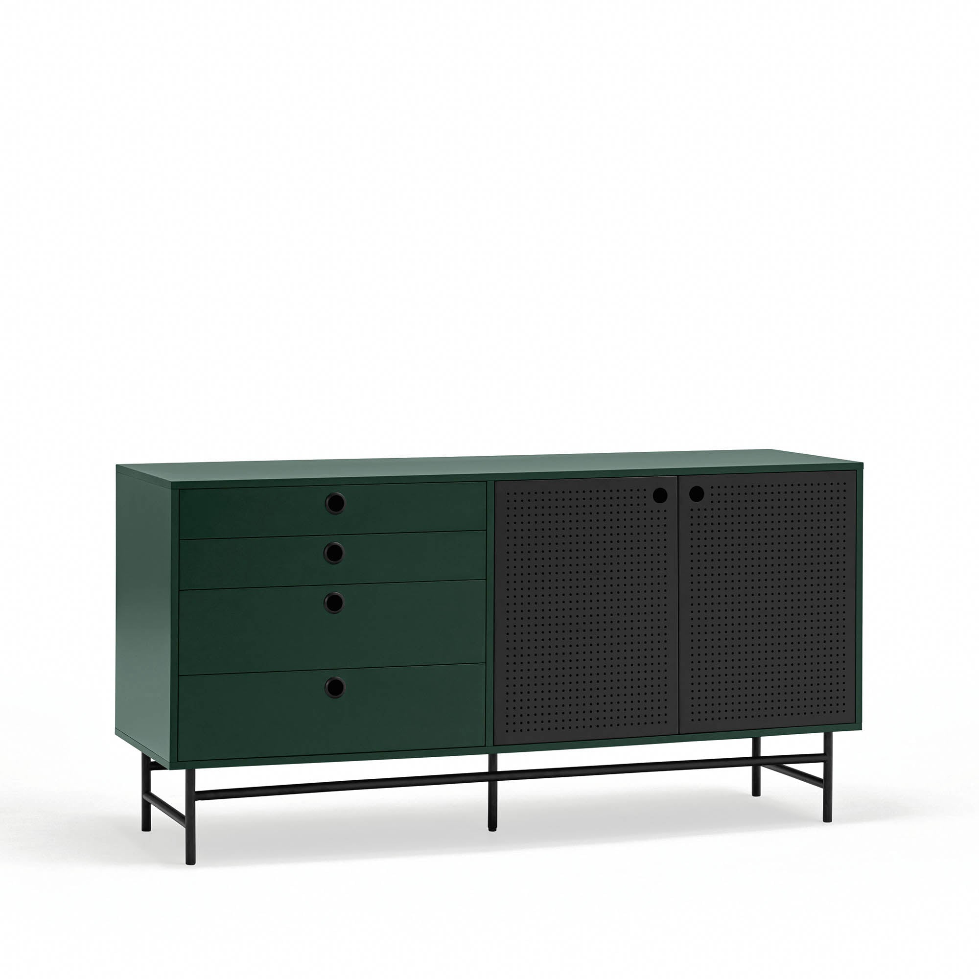 Senkki Punto 2D4Dr musta/tummanvihreä