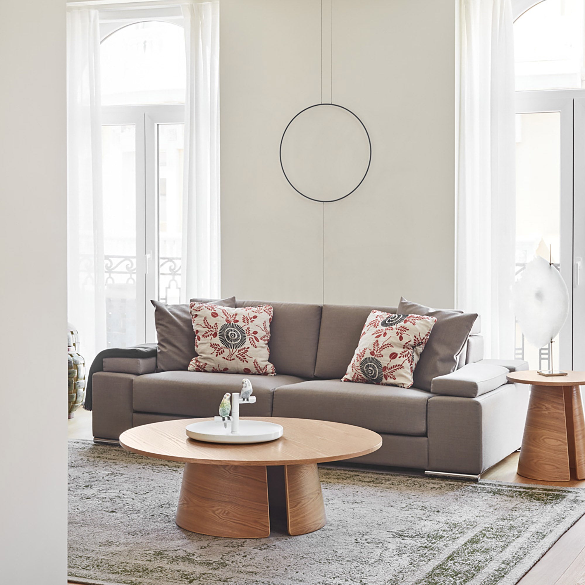 Pyöreä Sohvapöytä Cep 110Cm Luonnollinen
