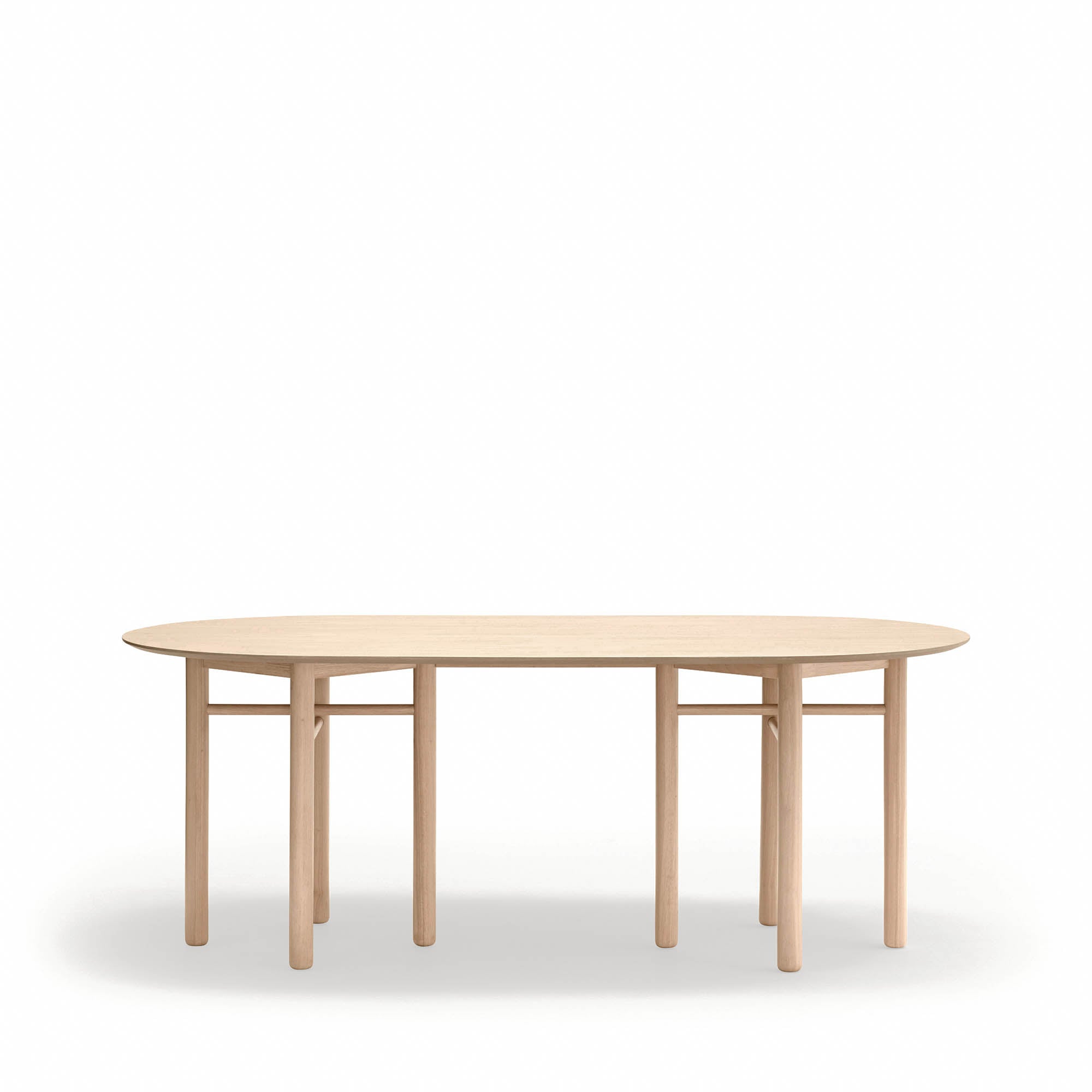Ovaalipöytä Junco 200X100 Vaalea Luonnonväri