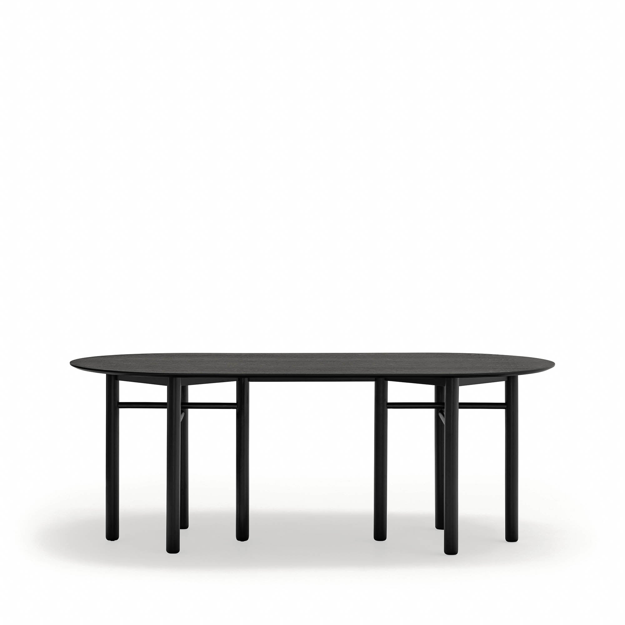 Ovaali pöytä Junco 200X100 Musta