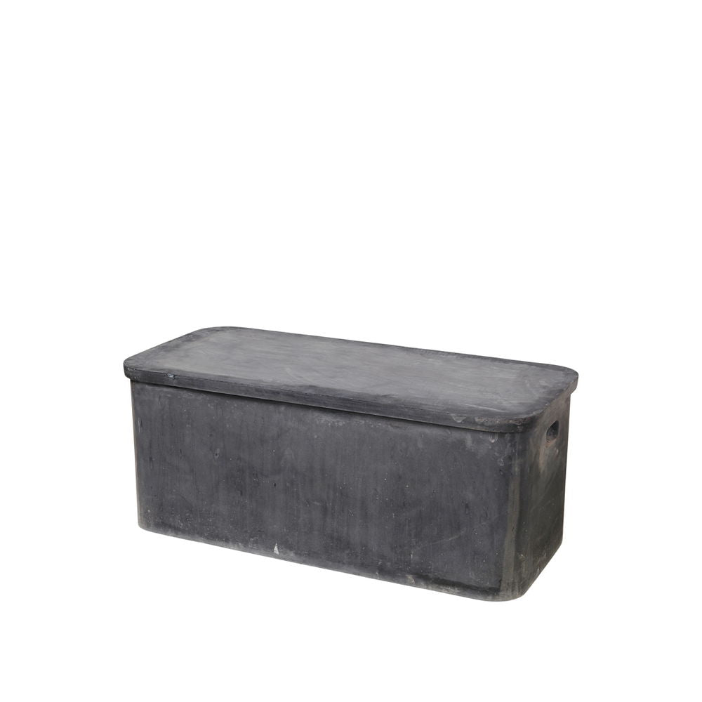 Havbris Outdoor Storage Bench - Natural Fiberclay Patinated Finish