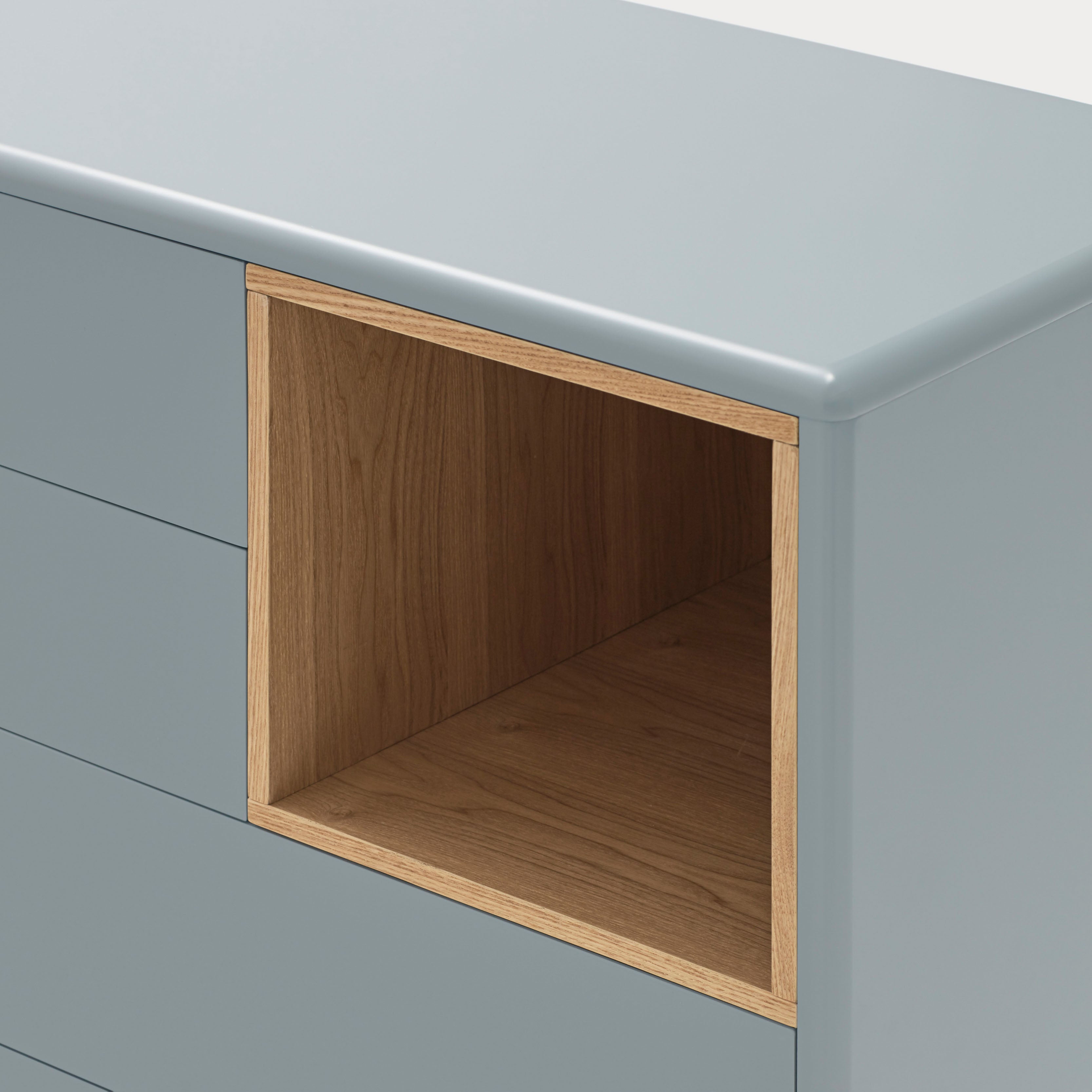 Chest Corvo 4Dr1H Pearl Grey
