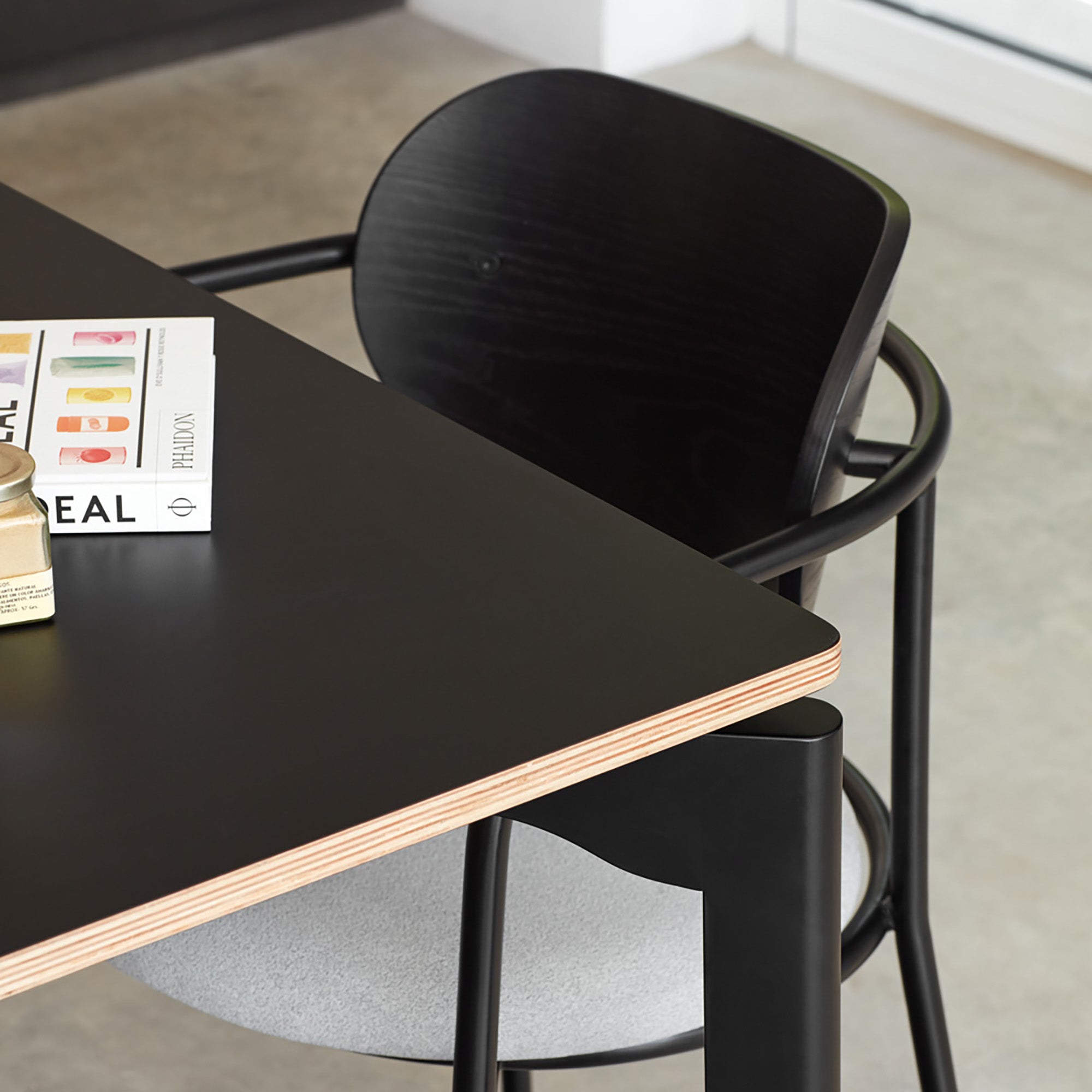 Rect. Table Nicola 180Cm Black