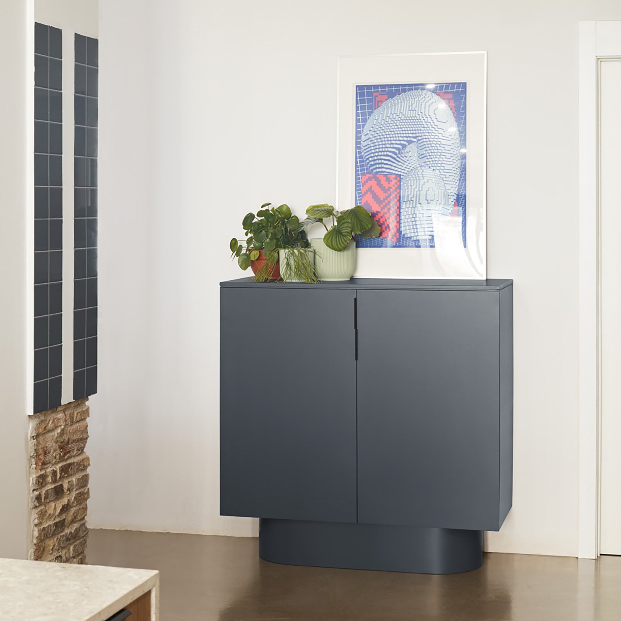 Occasional Cabinet Totem 2D Anthracite Gray
