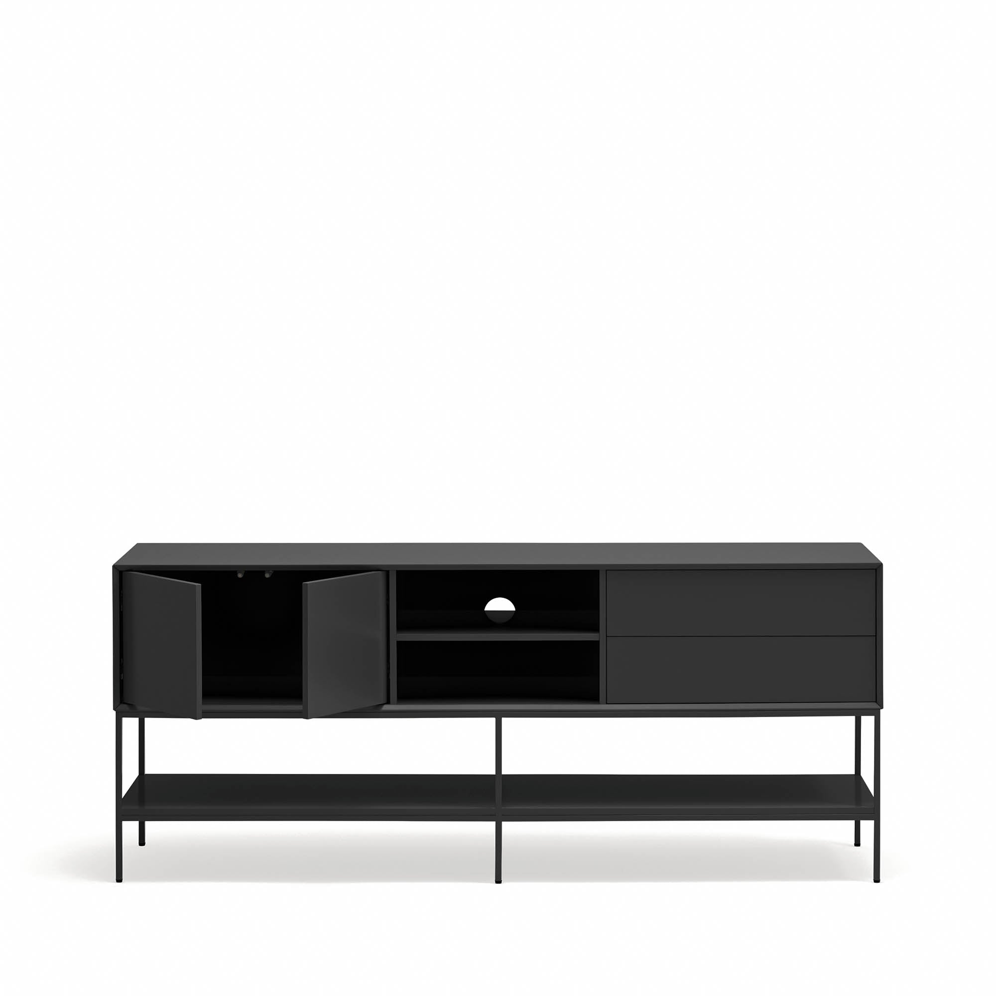 Tv-taso Platt 2D2Dr2H 175cm Musta