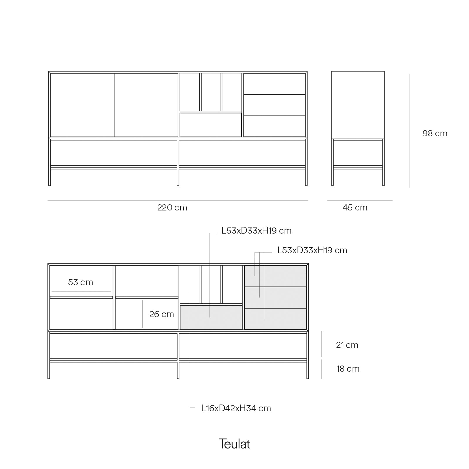 Senkki Platt 2D4Dr3H 220cm Clay