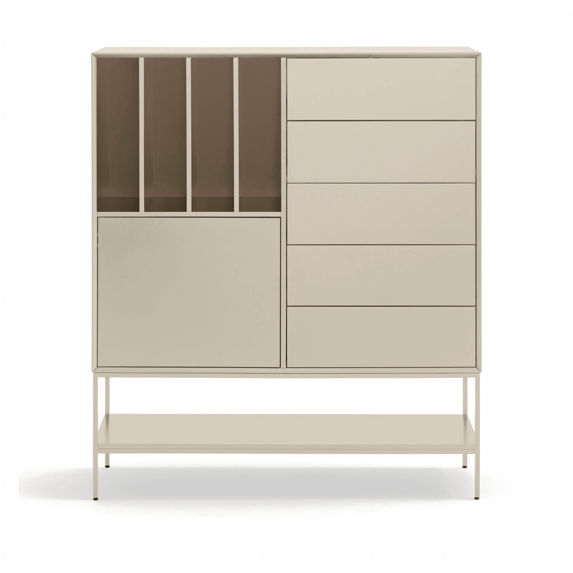 Occasional-kaappi Platt 2D4H5Dr 120cm Sand