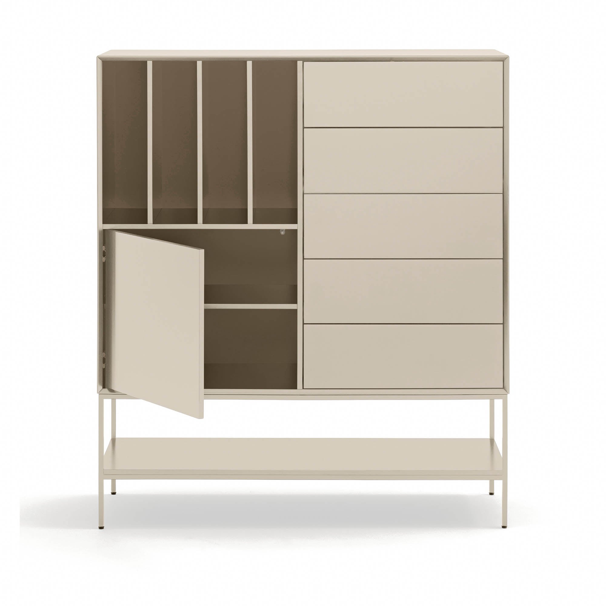 Occasional-kaappi Platt 2D4H5Dr 120cm Sand
