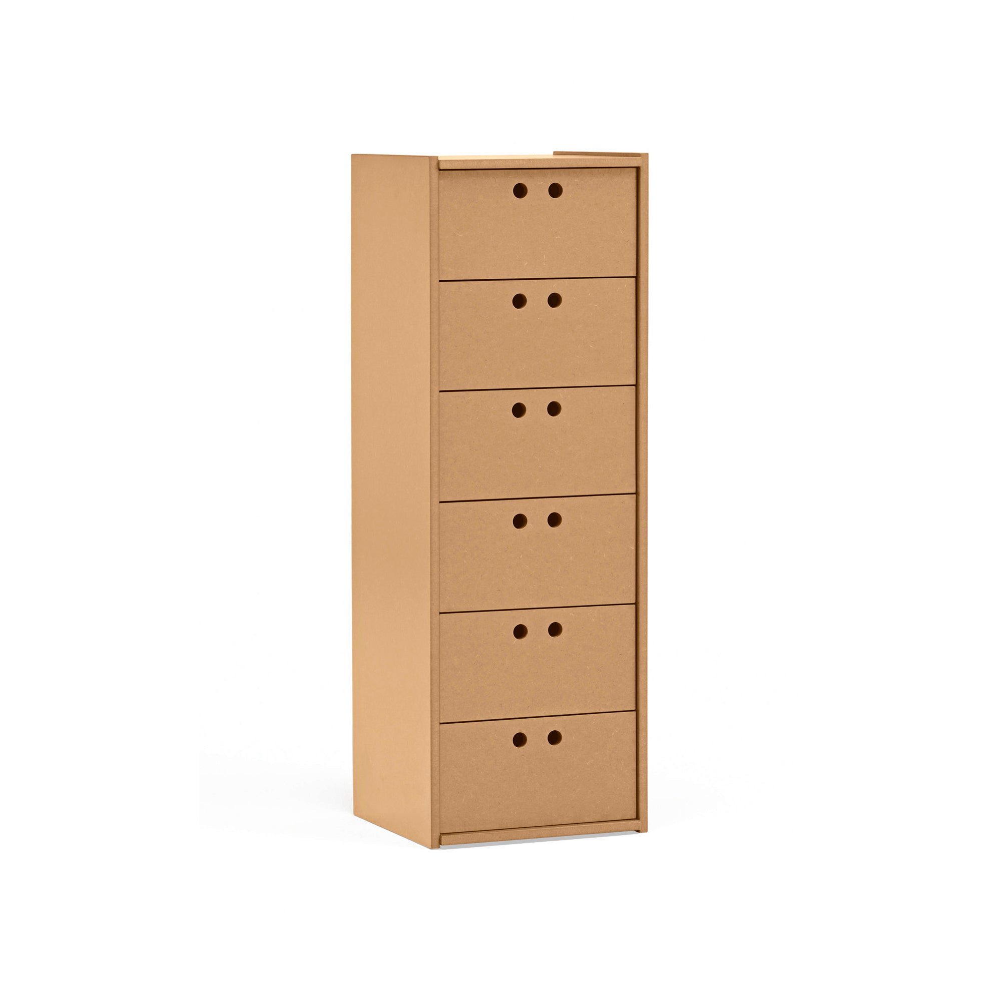 Korkea laatikosto Wally, luonnonvärinen mdf
