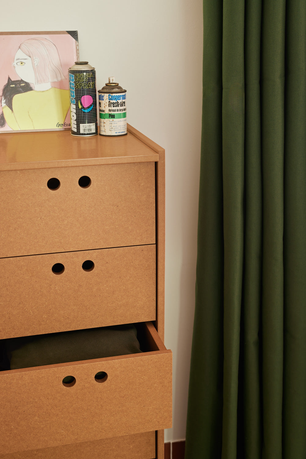 Tall Chest Wally Natural Mdf