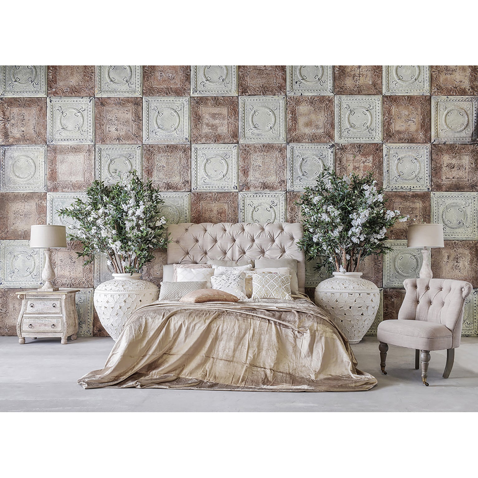 Maalaismainen ranskalainen pöytävalaisin