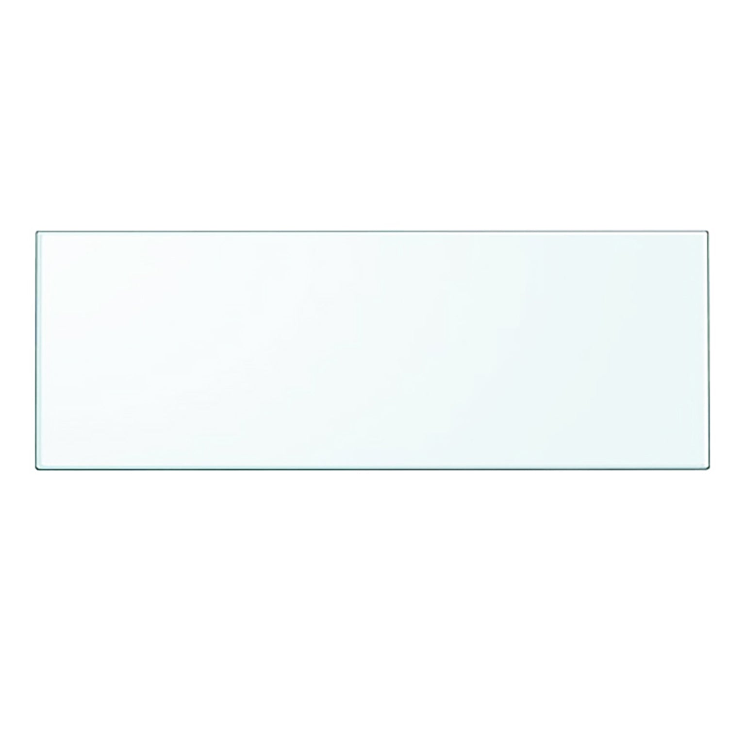 Classic Rectangular Glass Panel - Transparent Tempered Finish