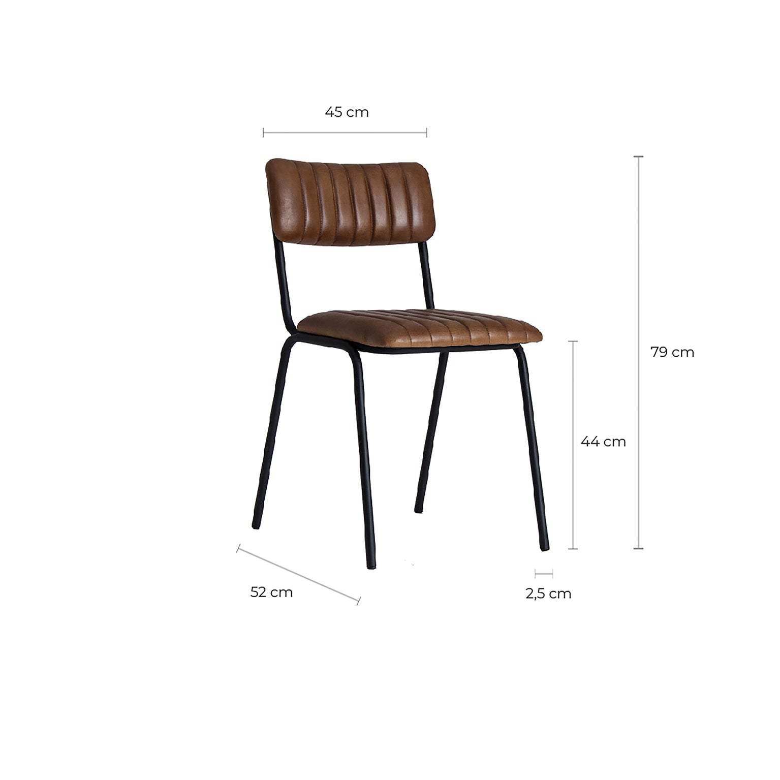 Järnstol Vintage Leather Chair