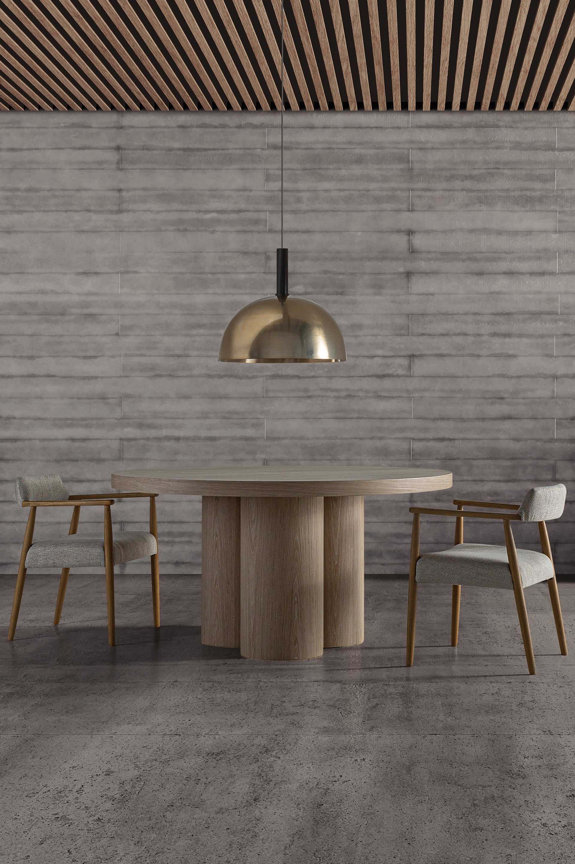 BIANCA -  Gold Brass Art Deco Ceiling Lamp