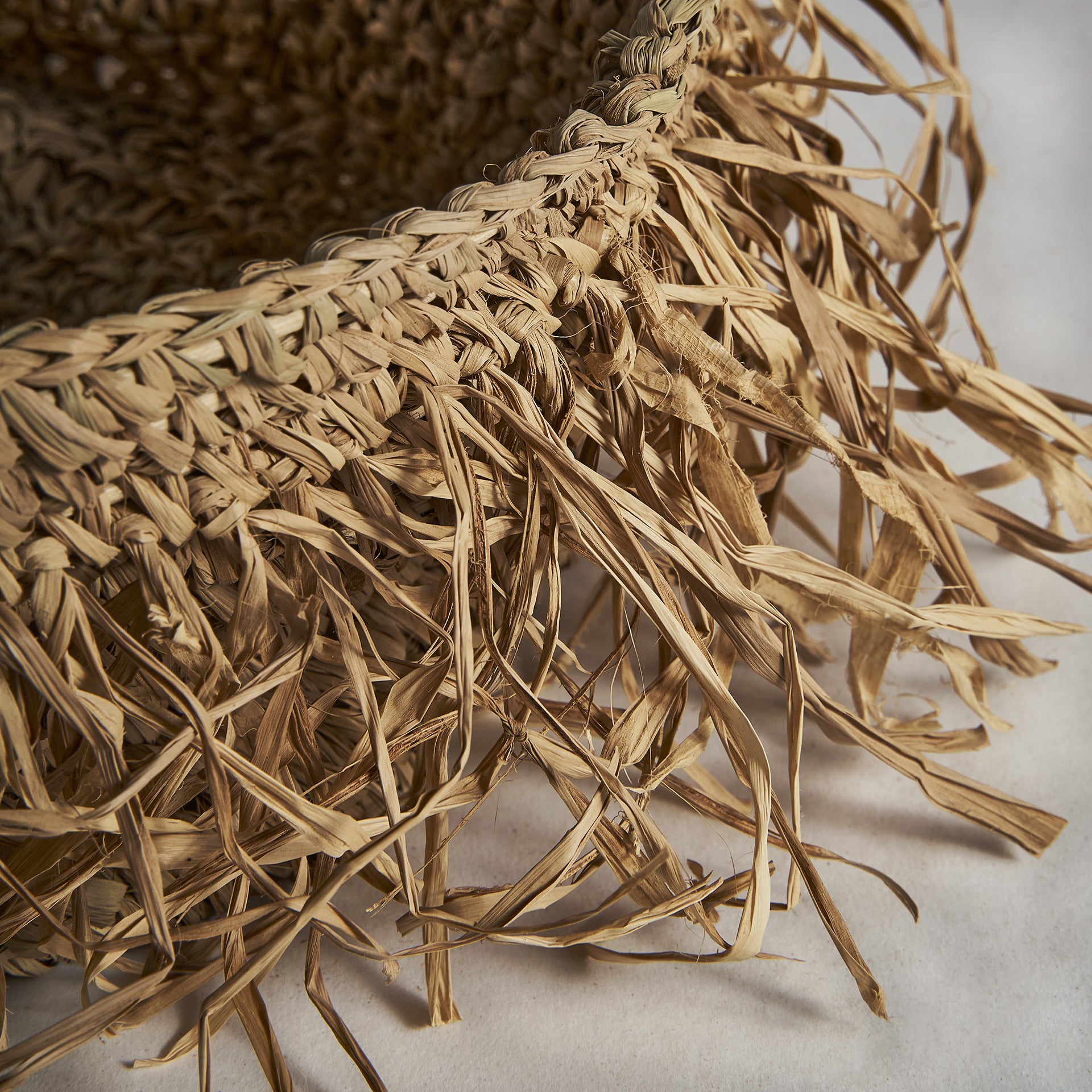 Nazombe luonnonkuituinen pyykkikorisetti - klassinen ruskea säilytyskori (3 kpl)