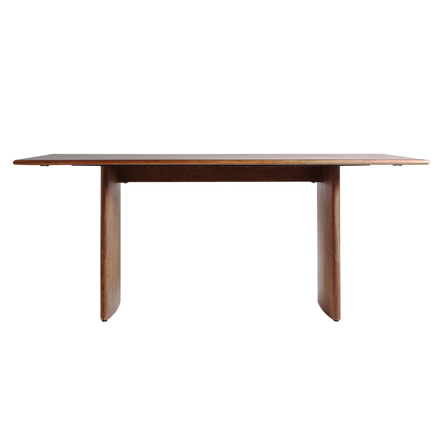 Baud Contemporary Mango Wood Desk - Mahogany Finish