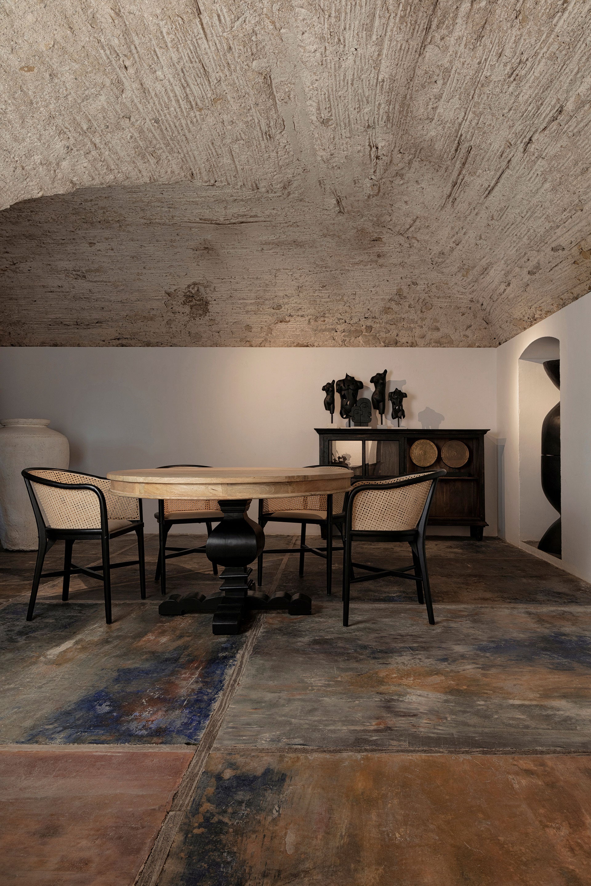 Nuchis Contemporary Birch -nojatuoli – Musta &amp; Pellava