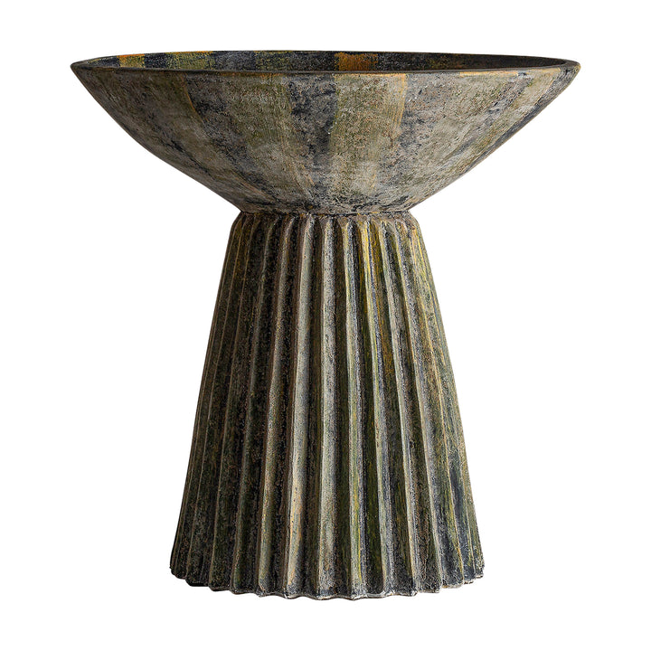 PLISSÉ STONE AMPHORA VASE