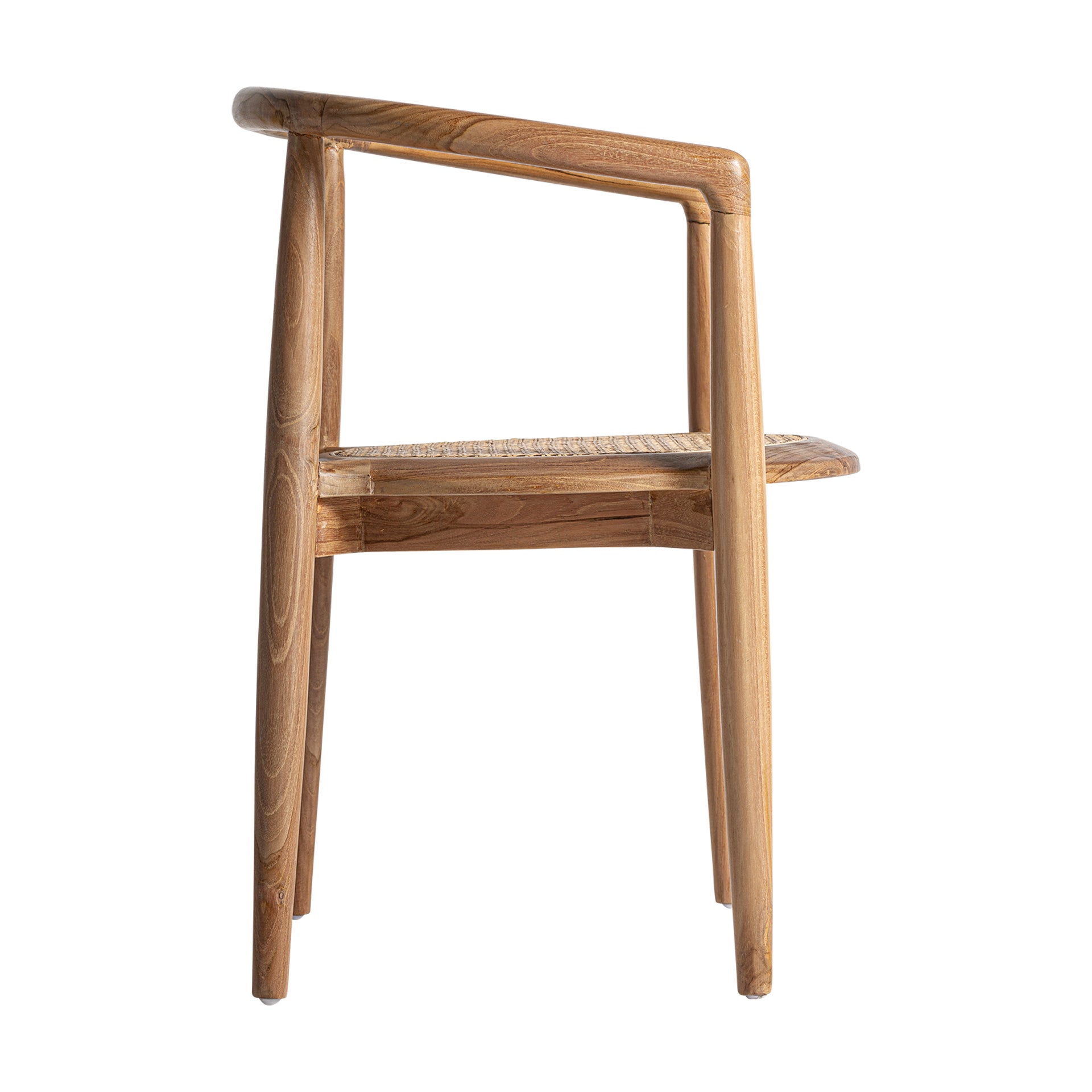 Tostily Contemporary Teak & Rattan Chair