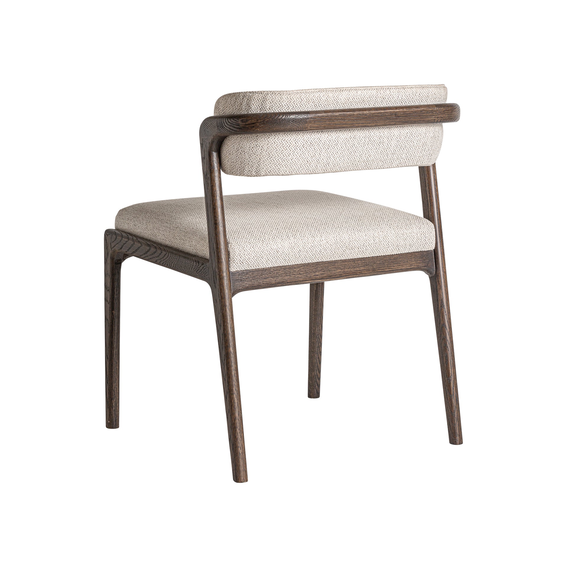 Jerzen Colonial Ash Wood Chair - Beige Polyester