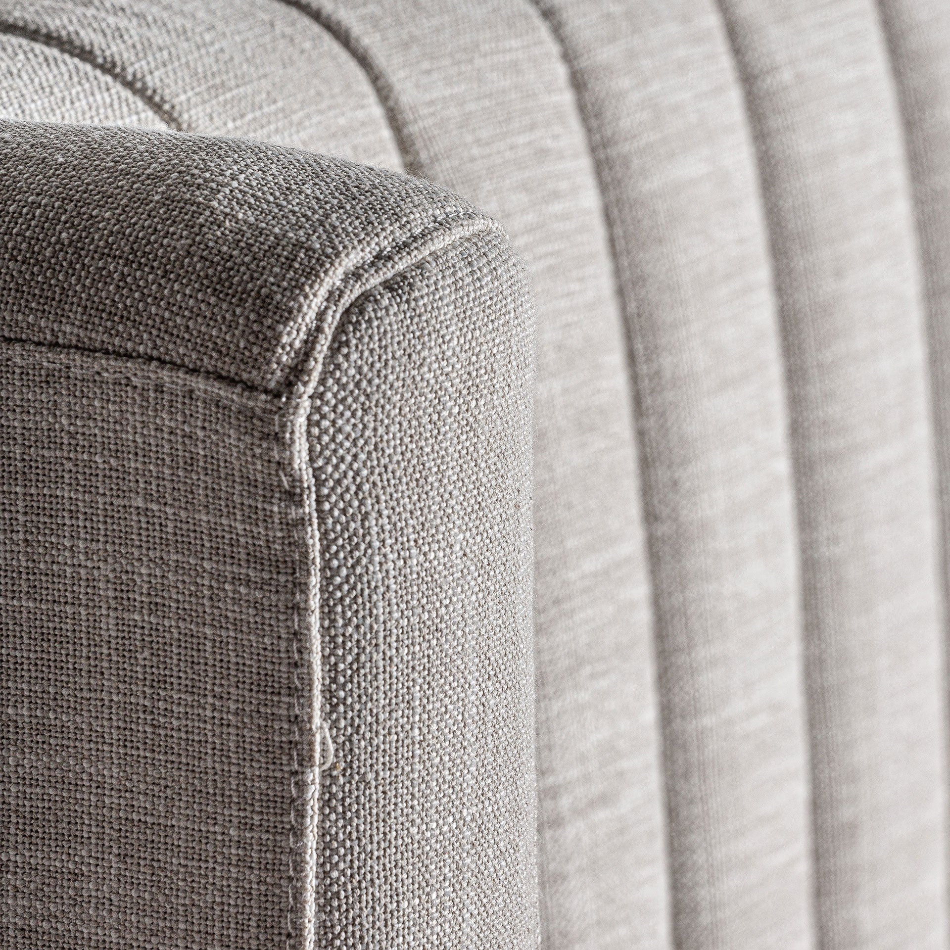 AUNAC Art Deco -verhoiltu sängynrunko - harmaa polyesteri ja mänty