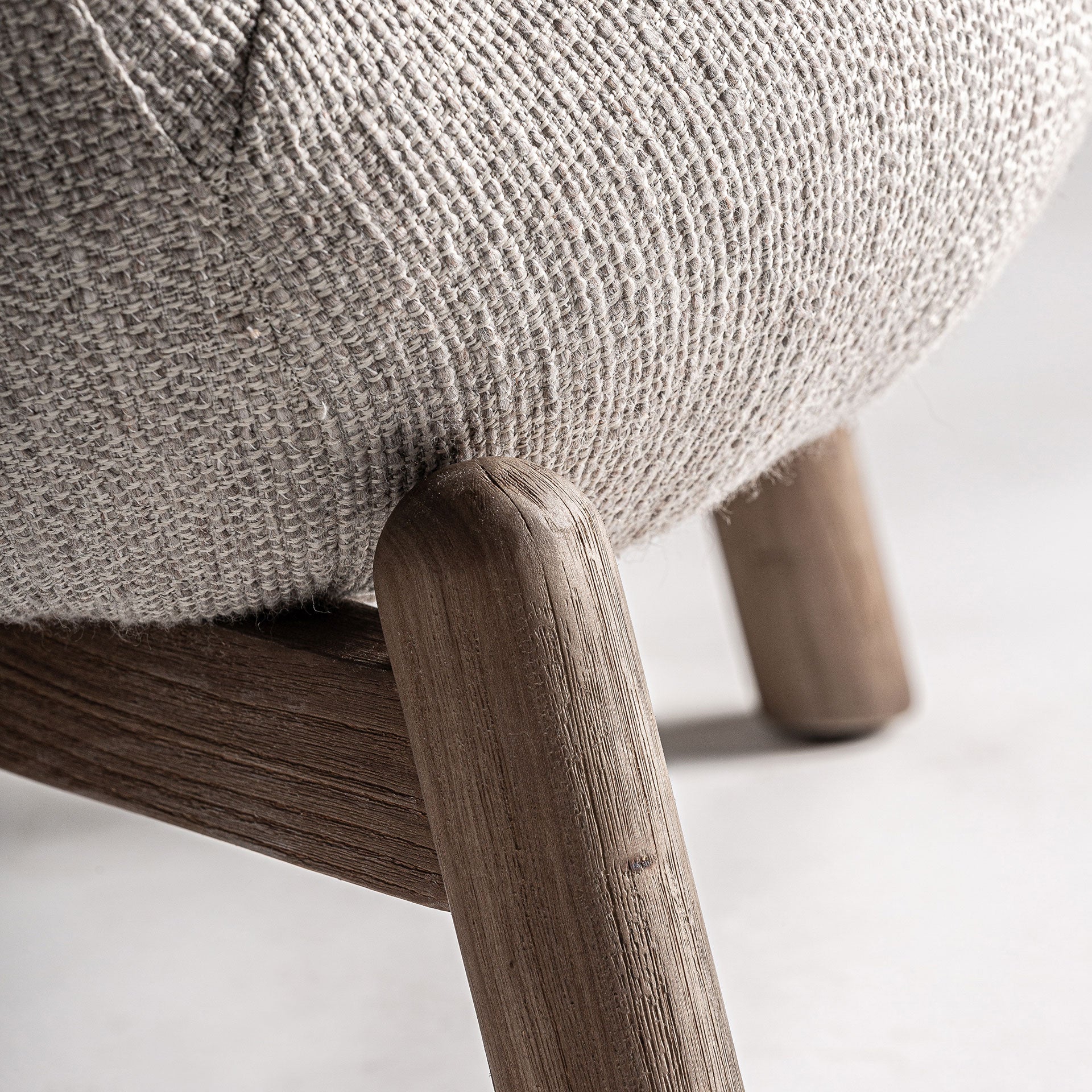 Fåtölj Jacquard Elm Wood Armchair