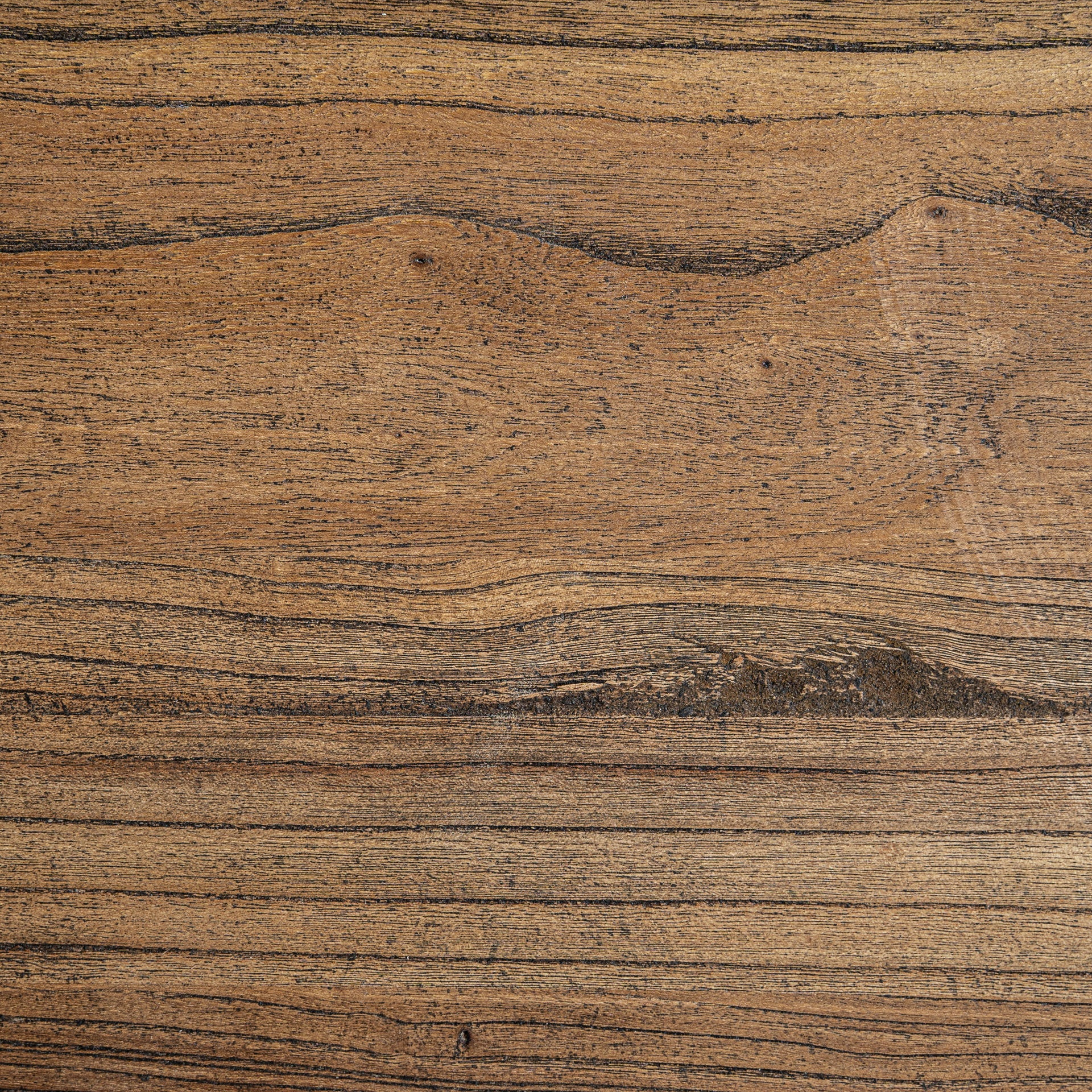 Norvik Contemporary Elm-puusta valmistettu työpöytä - Ruskea