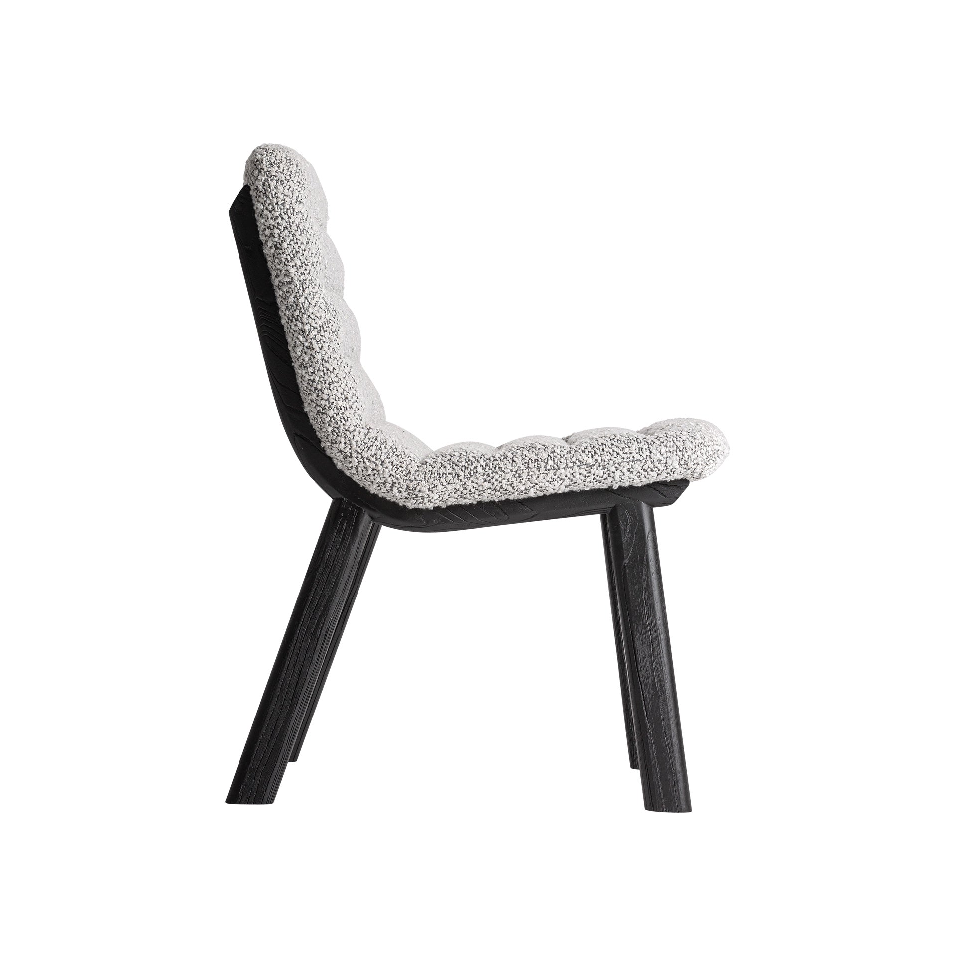 Jacquard Oak Chair - Contemporary Black & Grey Design