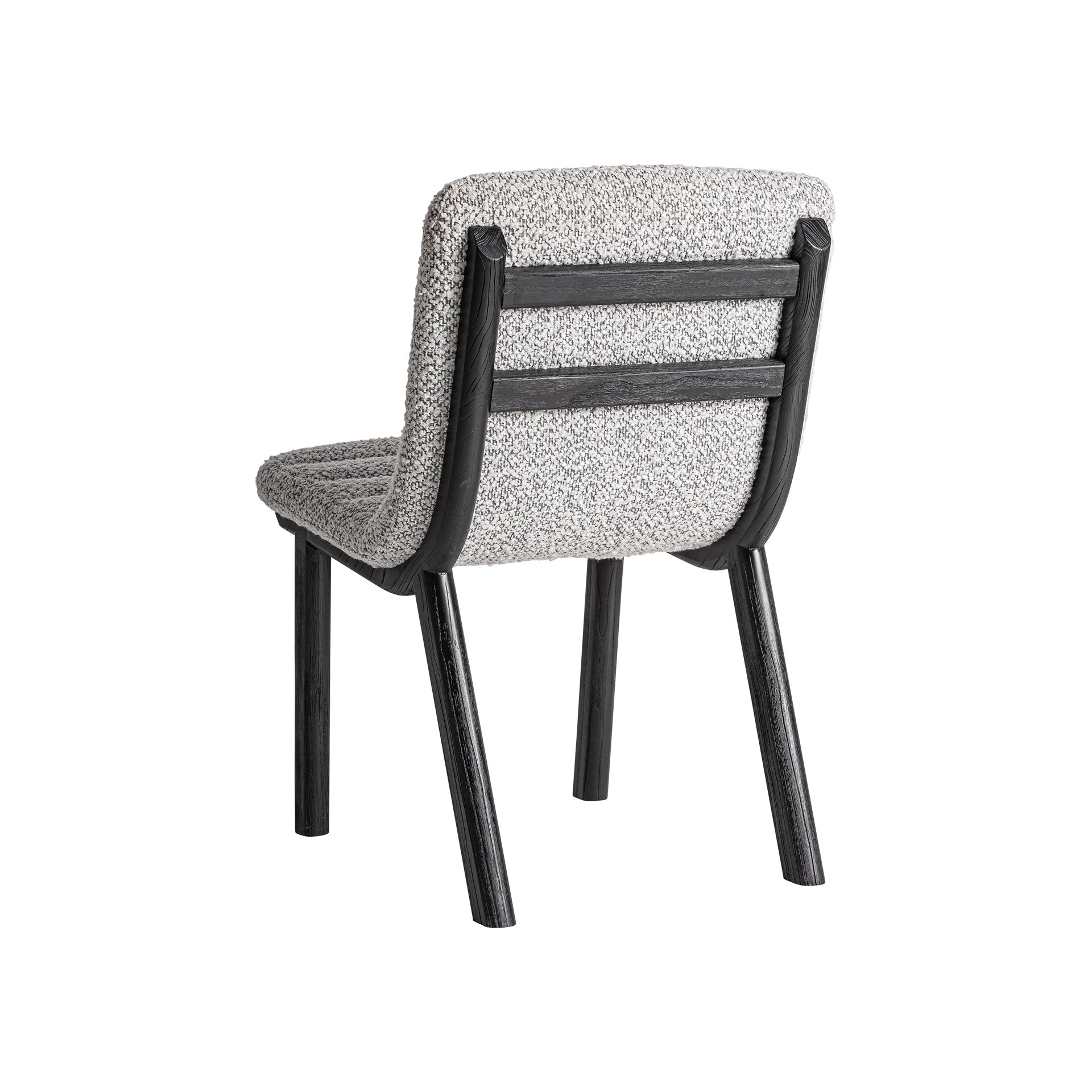 Jacquard Oak Chair - Contemporary Black & Grey Design