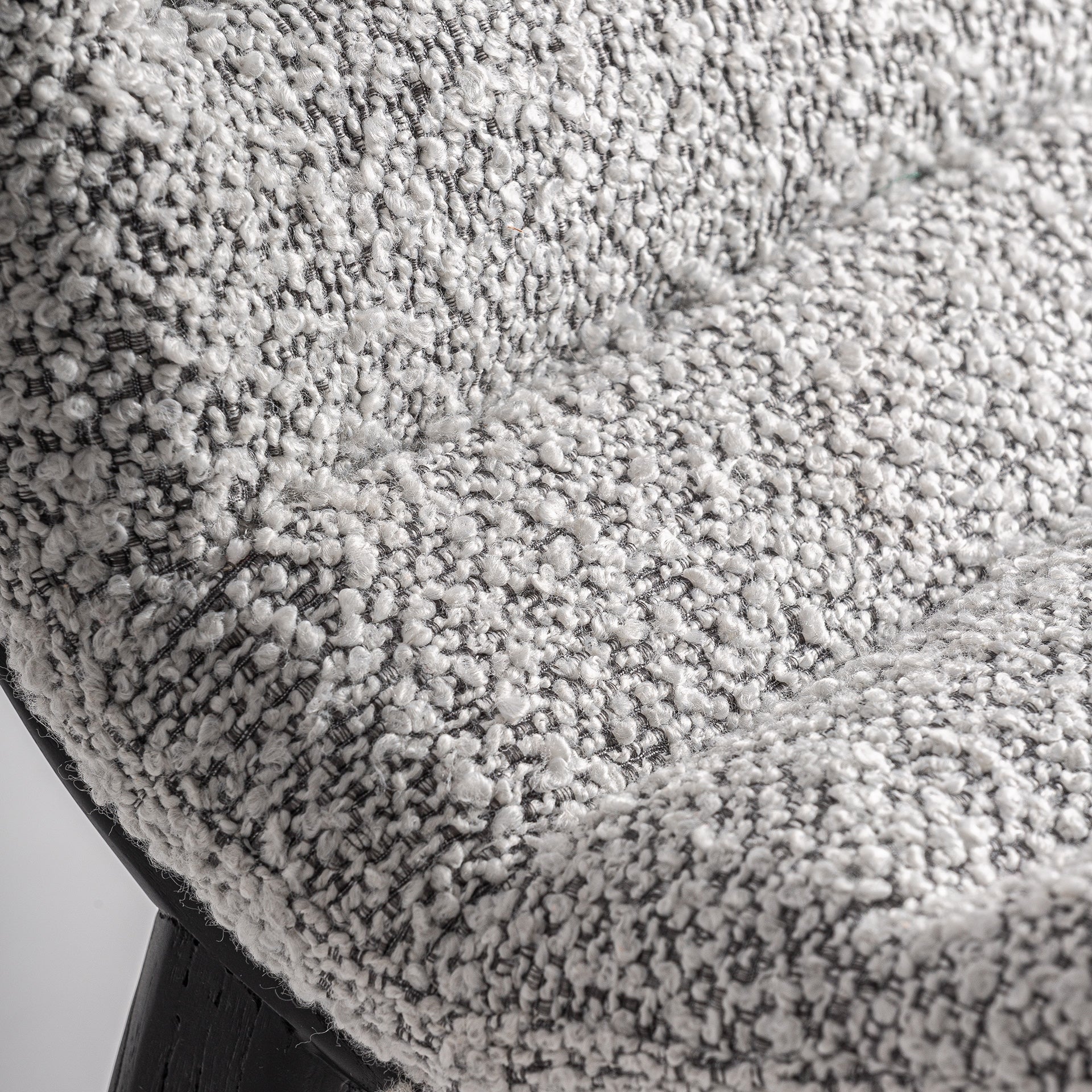 Jacquard Oak Chair - Contemporary Black & Grey Design