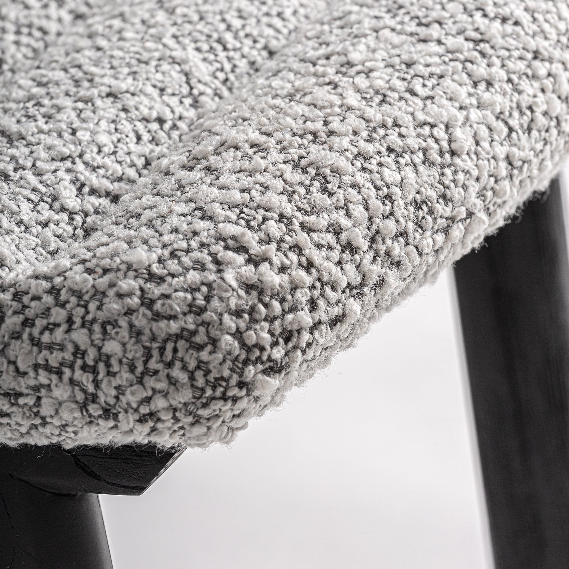 Jacquard Oak Chair - Contemporary Black & Grey Design