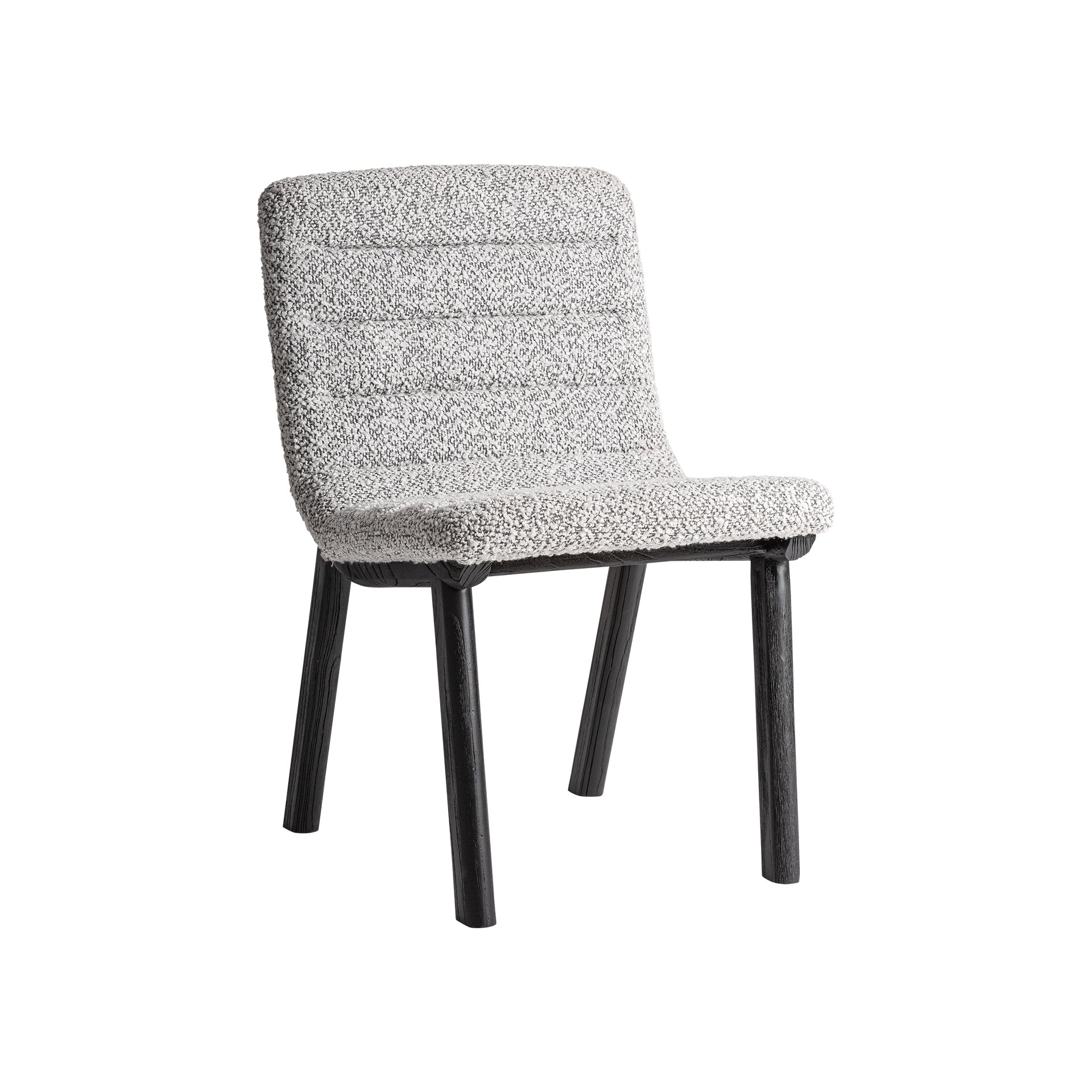 Jacquard Oak Chair - Contemporary Black & Grey Design