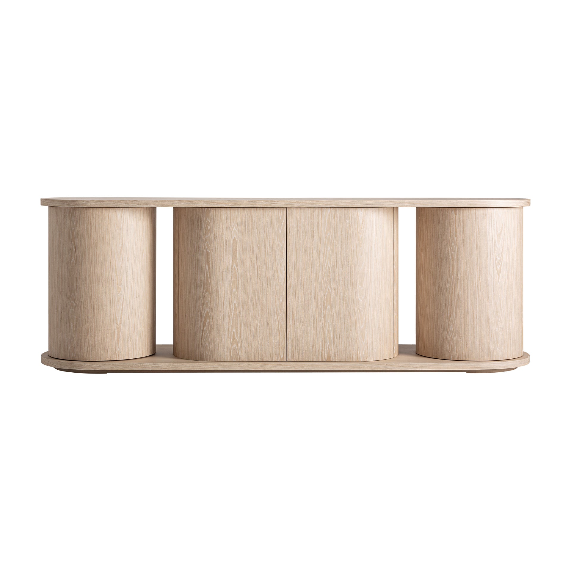 Kharj Art Deco Oak Sideboard - Beige