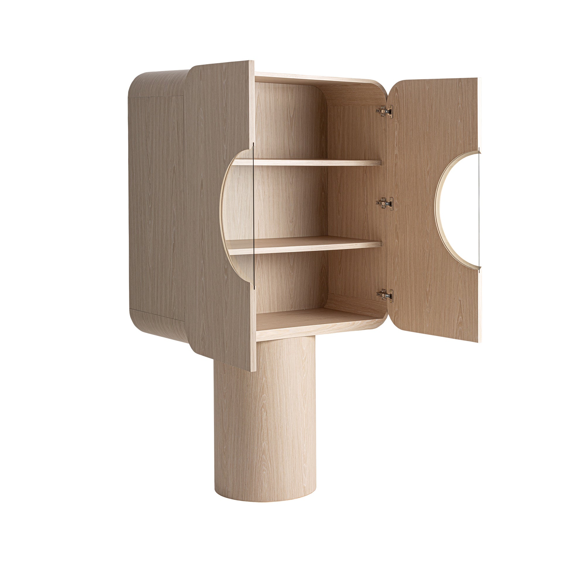 Kharj Art Deco -vaatekaappi - tammi ja kristalli