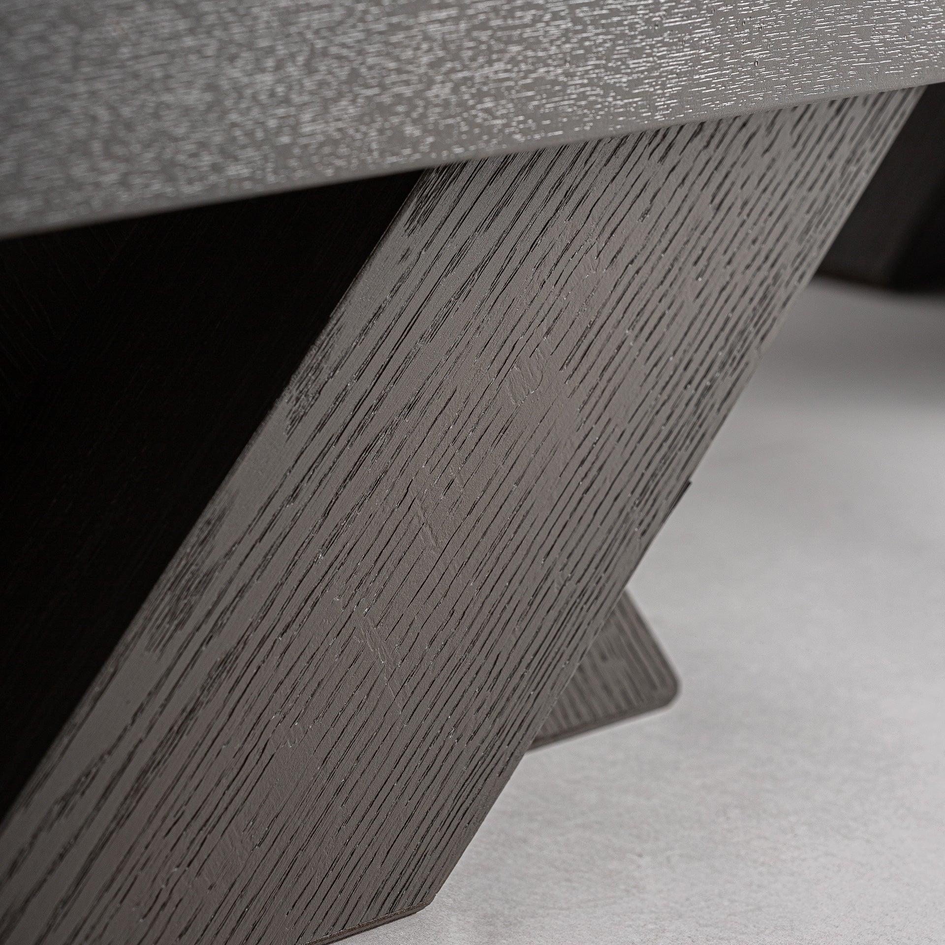 RIZE Art Deco Sideboard - Black Oak Wood Storage Cabinet