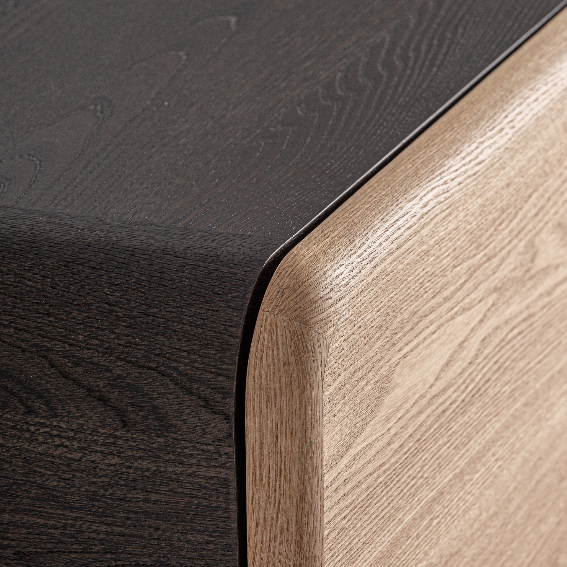 LANEO TV Stand - Contemporary Light Brown MDF Media Console