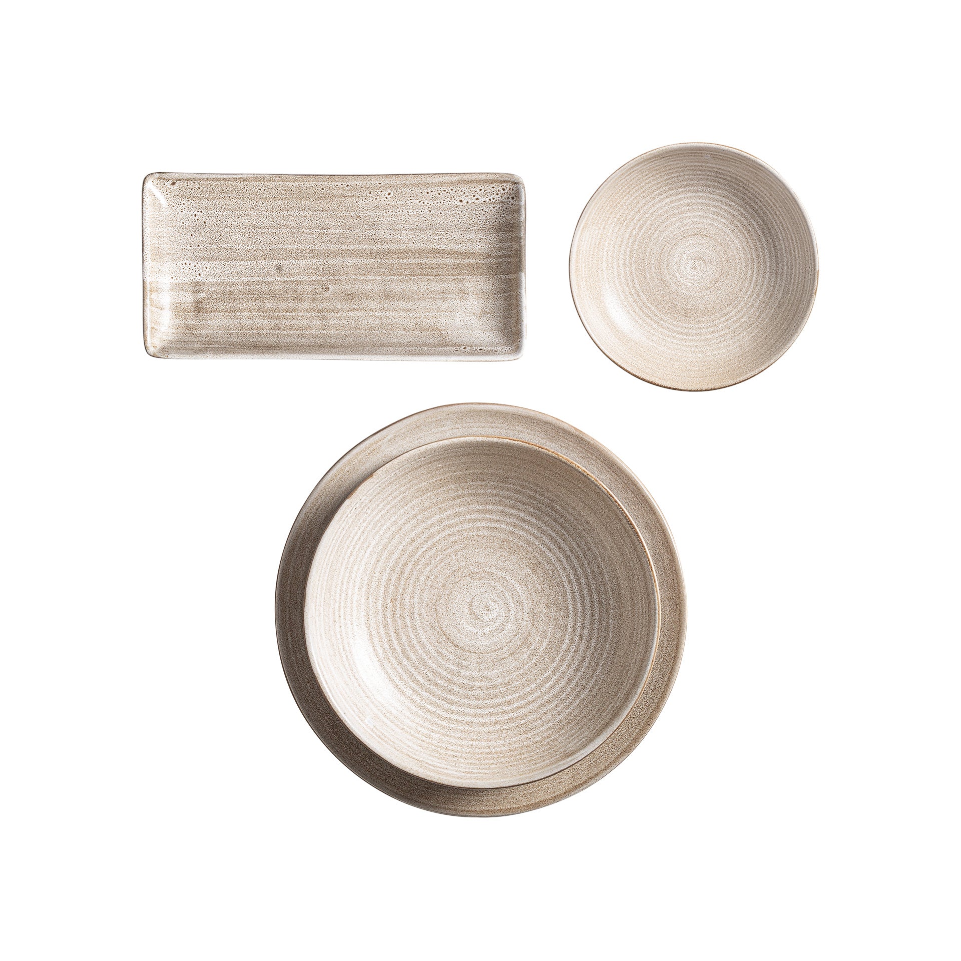 Murcey Art Deco -posliinilautanen - Beige