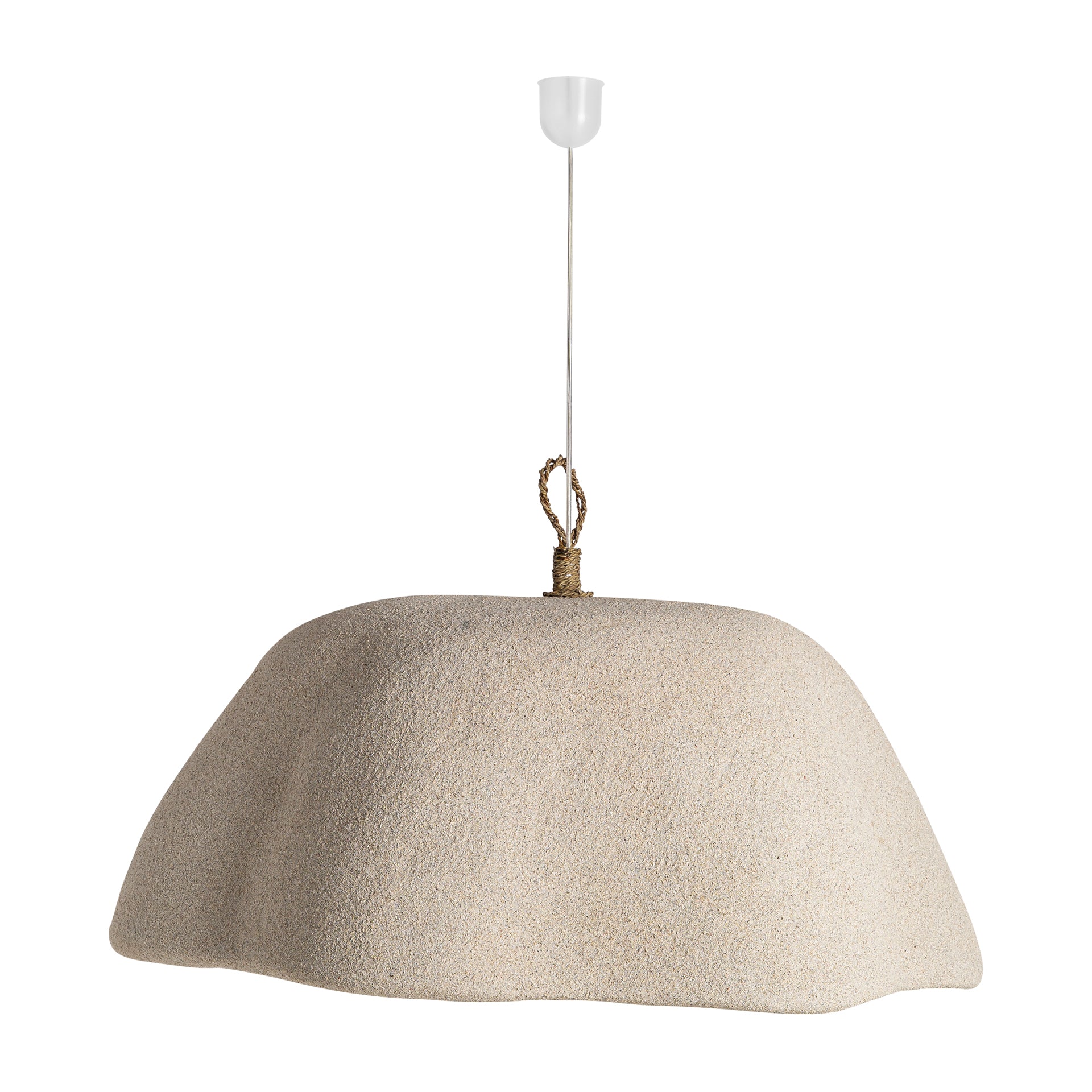 Liessel Contemporary Ceiling Lamp - Cream Resin Pendant Light