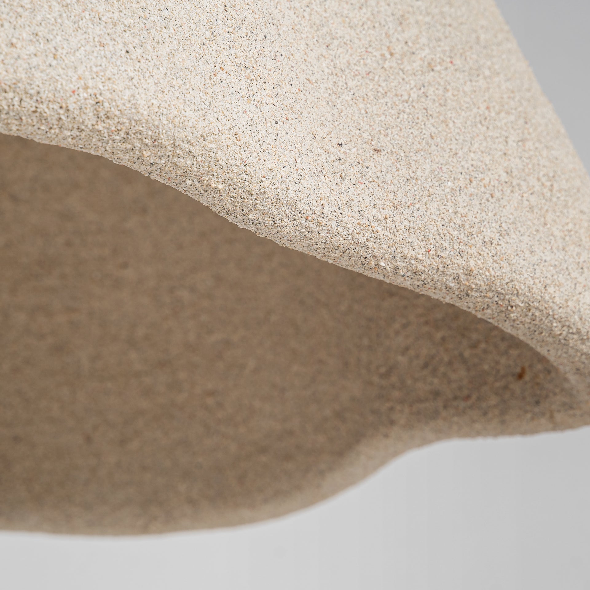 Liessel Contemporary Ceiling Lamp - Cream Resin Pendant Light