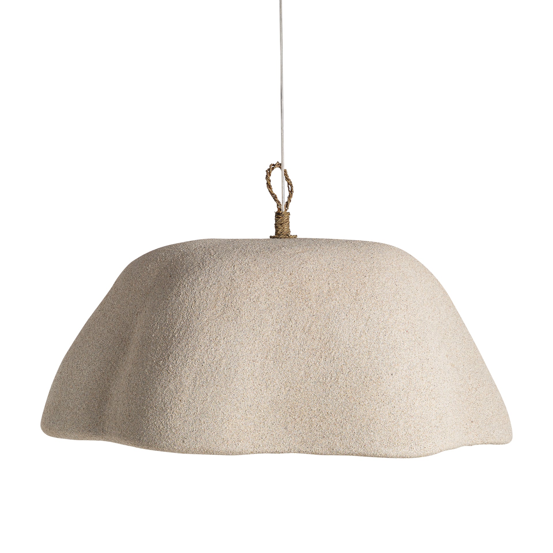 Liessel Contemporary Ceiling Lamp - Cream Resin Pendant Light