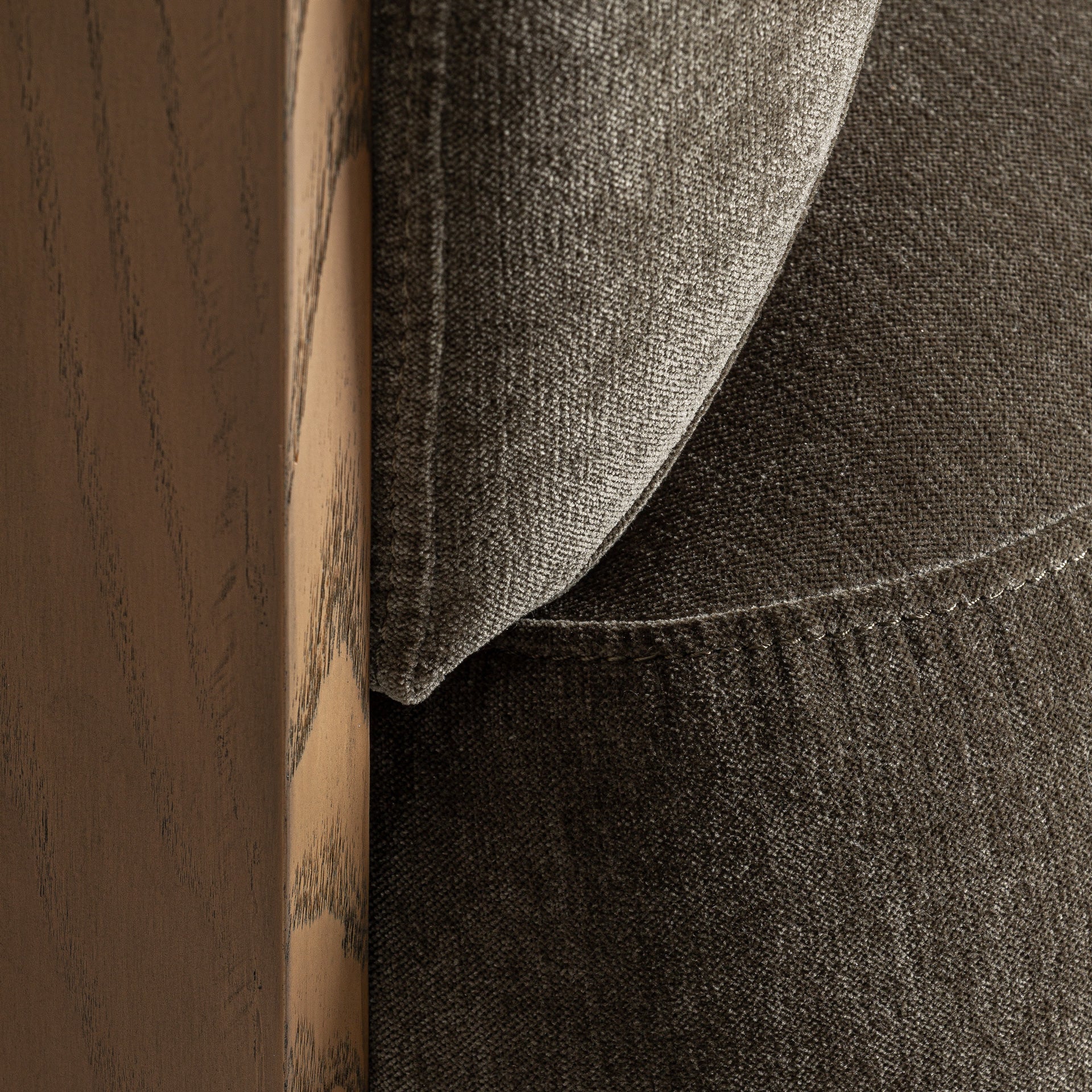 Lund Chenille Armchair in Forest Green & Pine