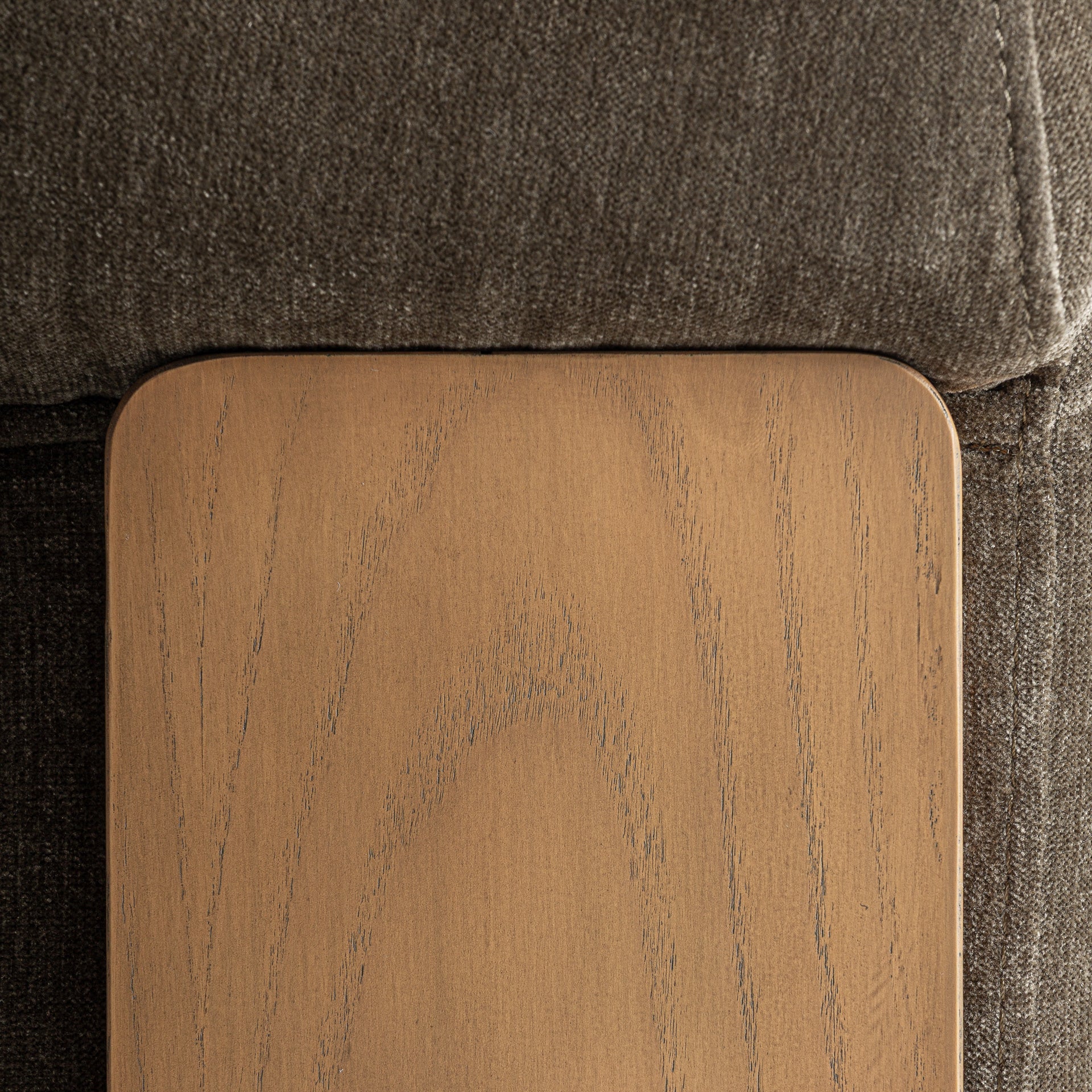 Lund Chenille Armchair in Forest Green & Pine