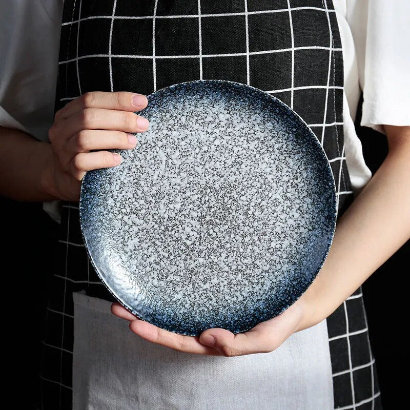 SkandiShop 15 cm leipä- ja voilautanen, pyöreä, japanilainen keraaminen