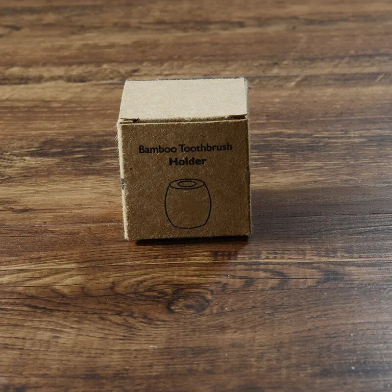 SkandiShop Ympäristöystävällinen Bambuinen Hammasharjan Teline Puinen