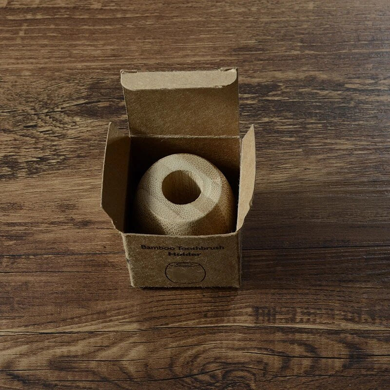 SkandiShop Ympäristöystävällinen Bambuinen Hammasharjan Teline Puinen