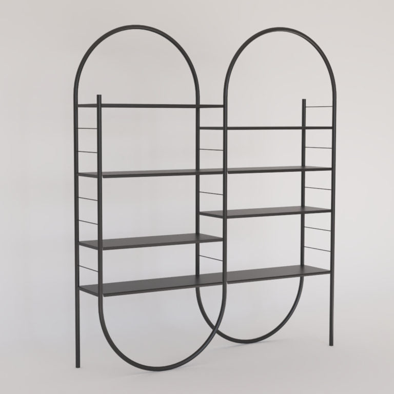 INFINI Shelving System
— Double Module Black