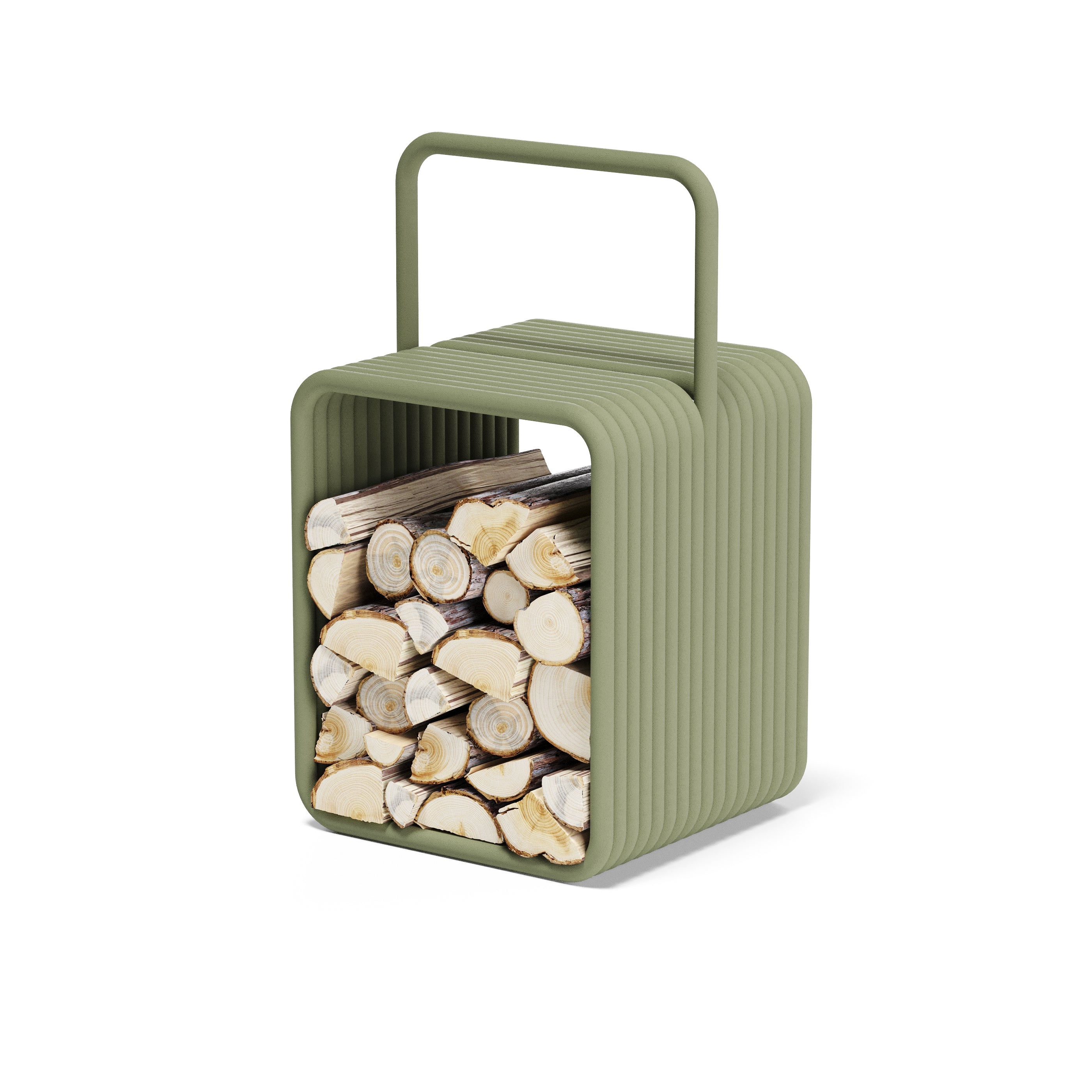 TUBE Log Holder – Firewood Storage, Refined