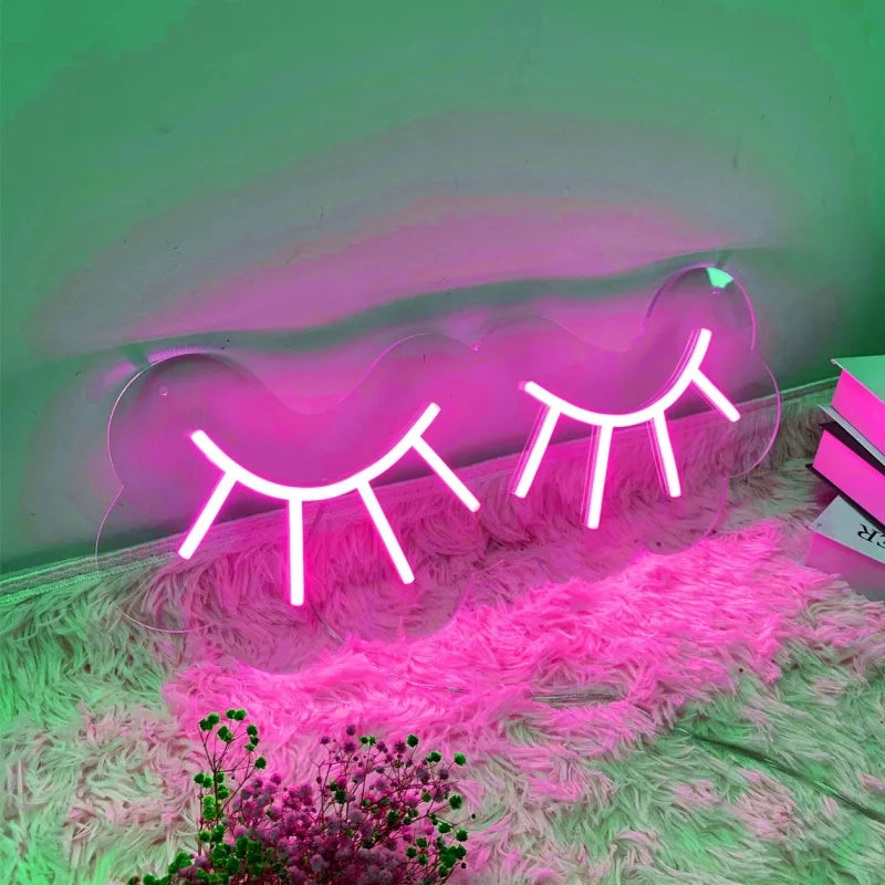 LashGlow Custom LED Neon Sign