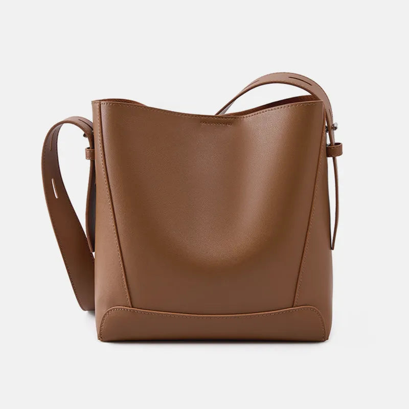 Luxe Leather Bucket Bag